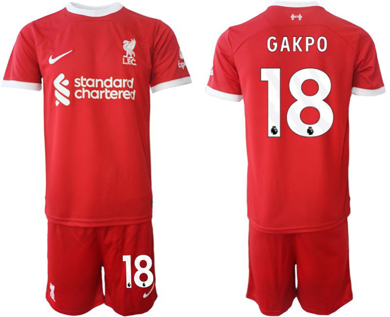 Men 2023-2024 Club Liverpool home red 18 Soccer Jersey